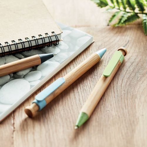 Pen van tarwestro en bamboe - Afbeelding 7